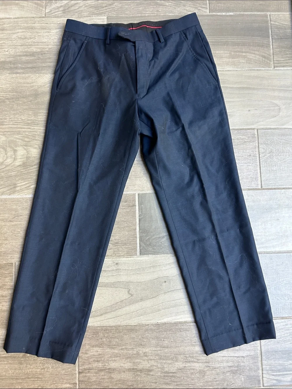 Alfani Navy Blue Men's Dress Pants - Slim Tailored